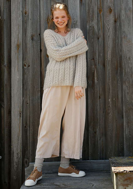 # 30 Pullover mit Zöpfen