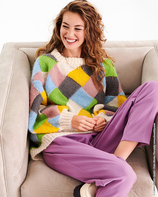# 51 Pulli im Entrelac-Flechtmuster