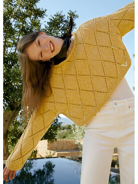 # 38 Pullover mit Rauten