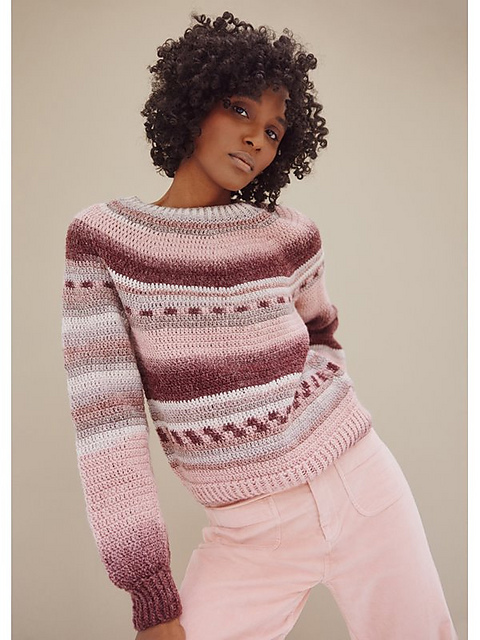 # 18 Top Down Häkelpullover