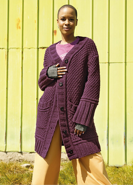 # 13 Longjacke Weinlese