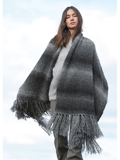 yoke 19aw ALPACA WOOL LONG STOLE・GRAY yoke 19aw ALPACA WOOL LONG STOLE・gray 【公式通販】