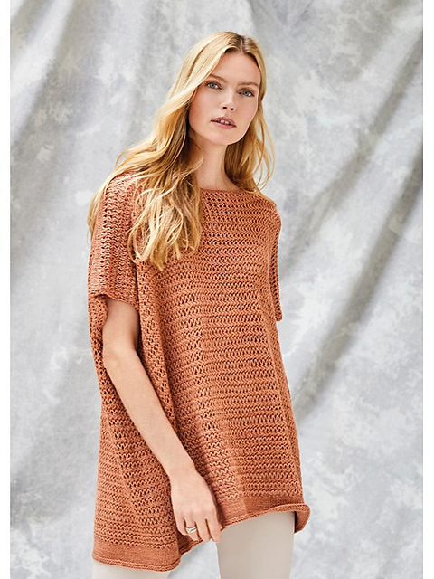 # 15 Pullover mit Netzmuster