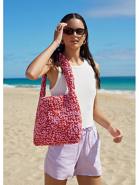 # 30 Tasche in festen Maschen