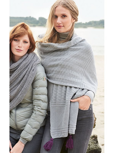 # 17 Rechts-Links-Stola Cool Wool