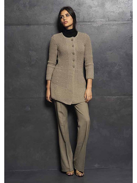 # 32 Longjacke im Halbpatent