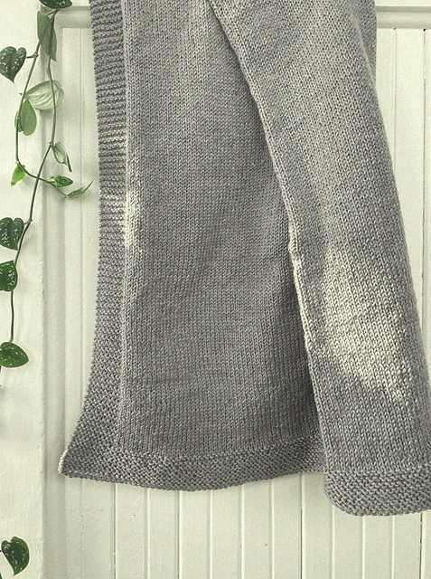 Garter Border Throw