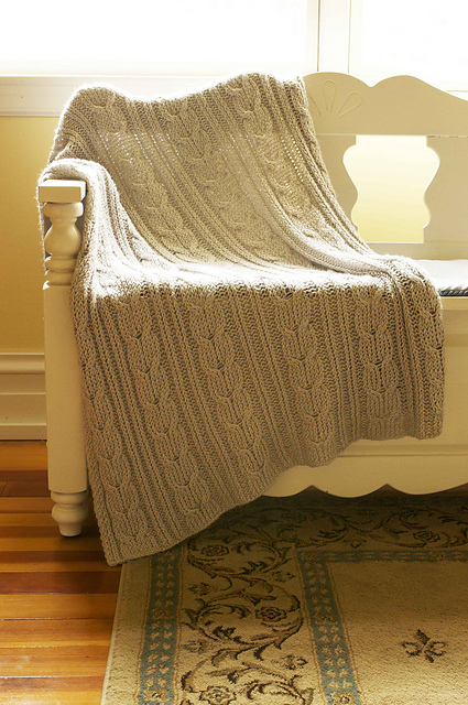 Double-Cable Baby Afghan