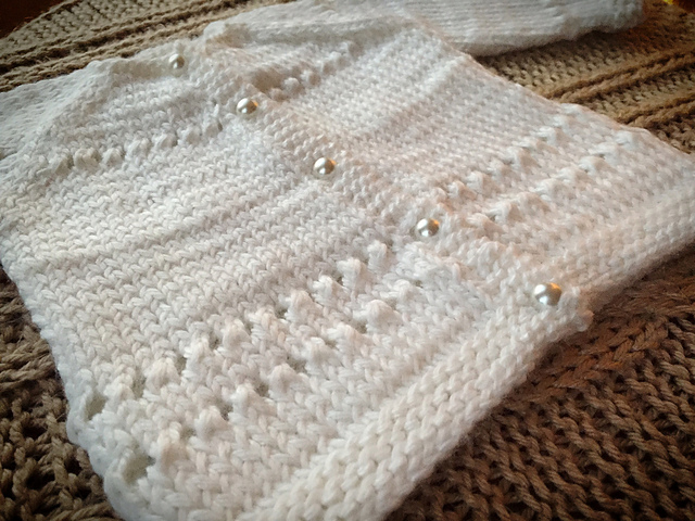 Precious Eyelet Baby Cardigan