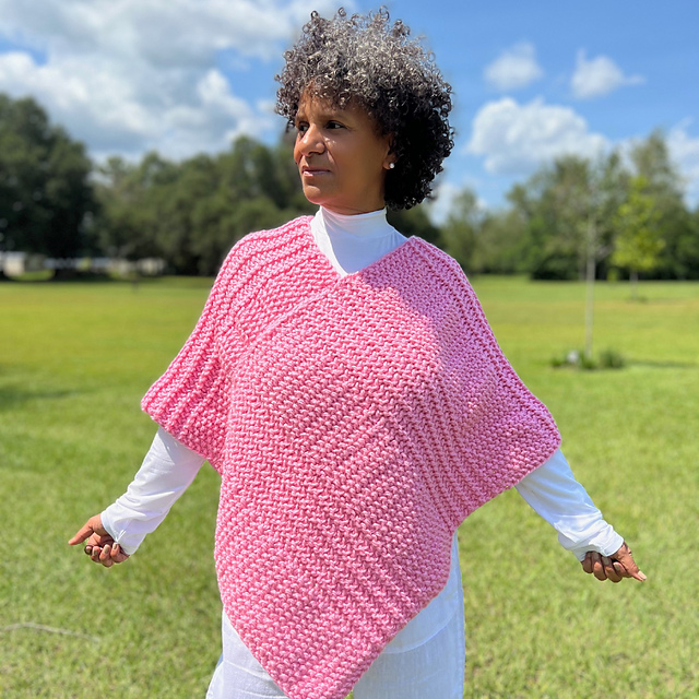 Ravelry: Seed Stitch Poncho pattern by Denise Canela