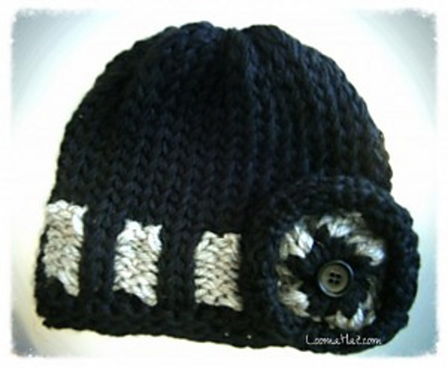 Ravelry: Loom Knit Belt Loop Hat pattern by Denise Canela