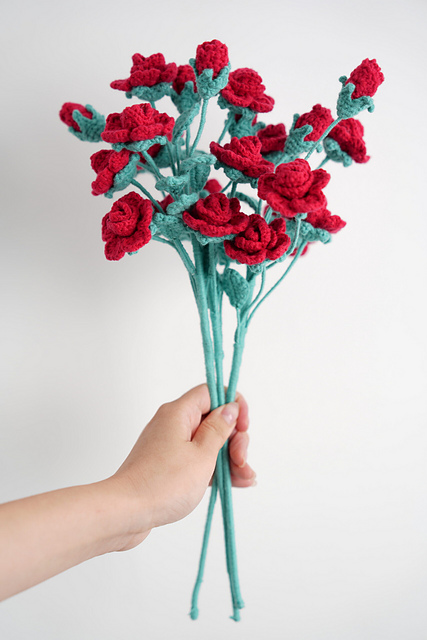 Crochet Barbie Rose Flower
