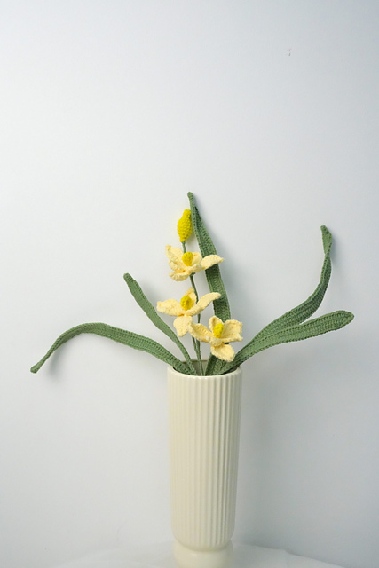 Crochet Orchid Flower