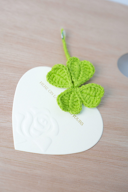 Crochet Four-leaf Clover Leaf