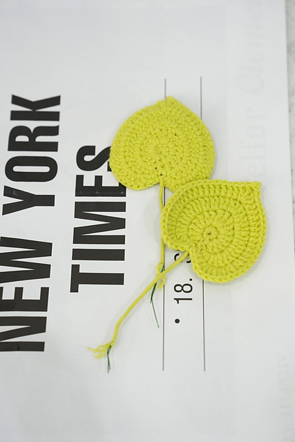 Crochet Sunflower Leaf