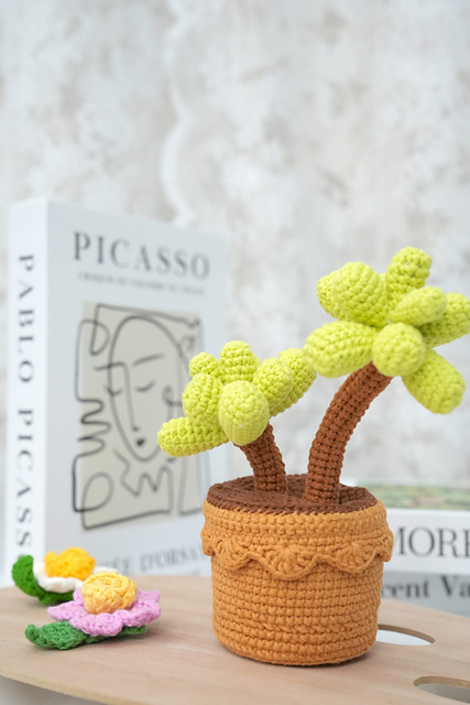 Crochet Succulent Pot