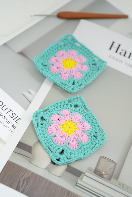 Crochet Boho Granny Square