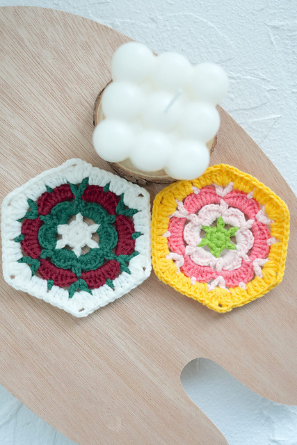 Crochet Hexagon Granny Square