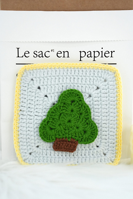 Crochet Christmas Tree Granny Square