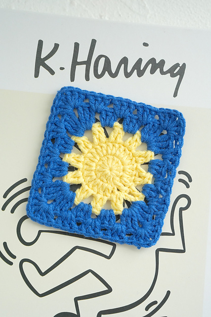 Crochet Sun Granny Square