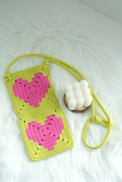Crochet Granny Square Mini Bag