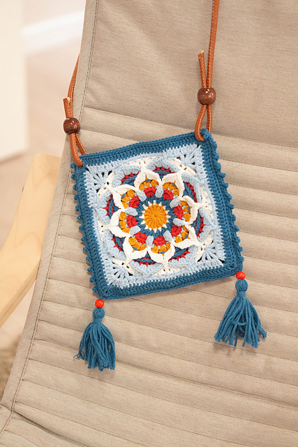 Crochet Granny Square Mini Bag Style II