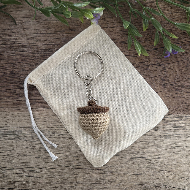 Mini Acorn Keychain