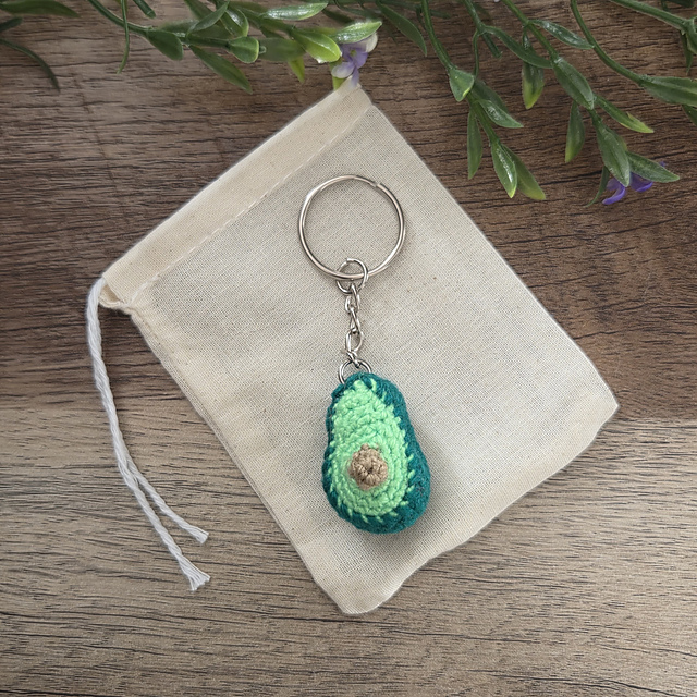 Mini Avocado Keychain
