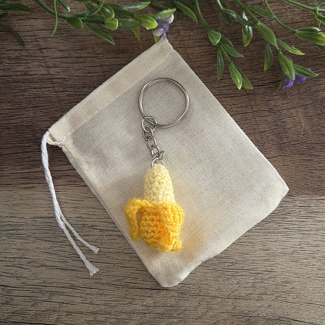Mini Banana Keychain
