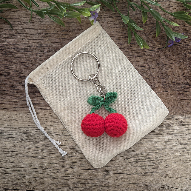 Mini Cherries Keychain