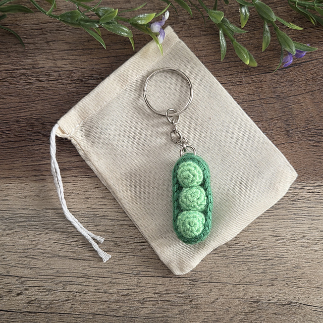 Mini Peas Keychain