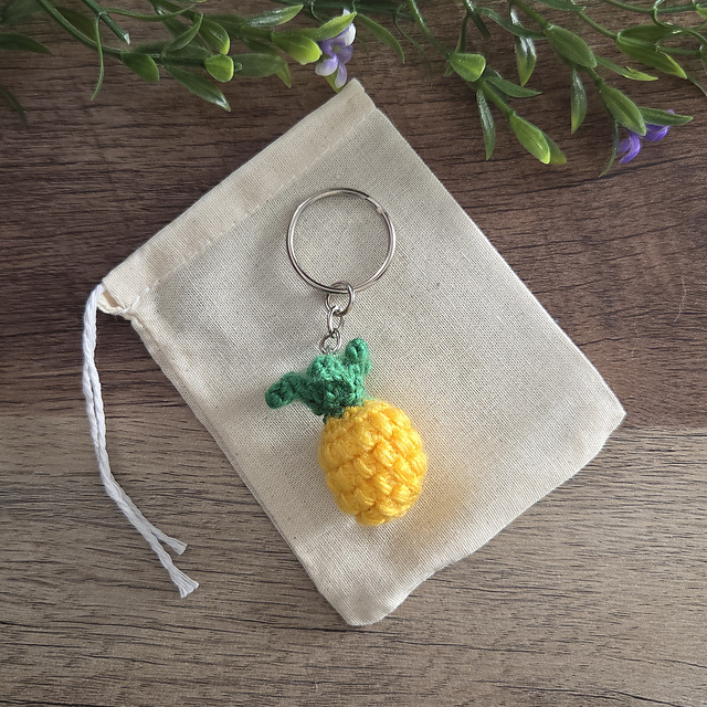 Mini Pineapple Keychain