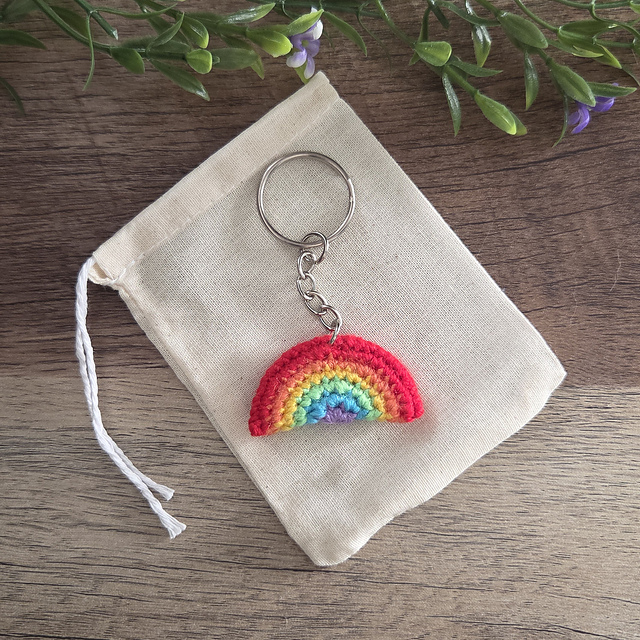 Mini Rainbow Keychain
