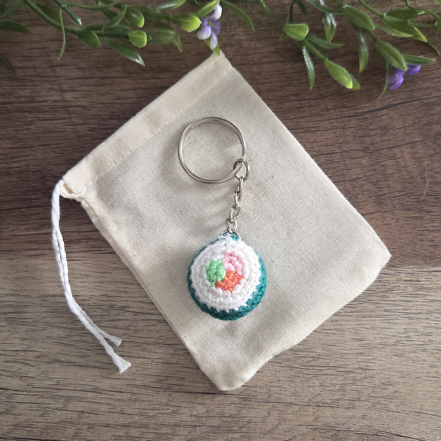 Mini Sushi Keychain