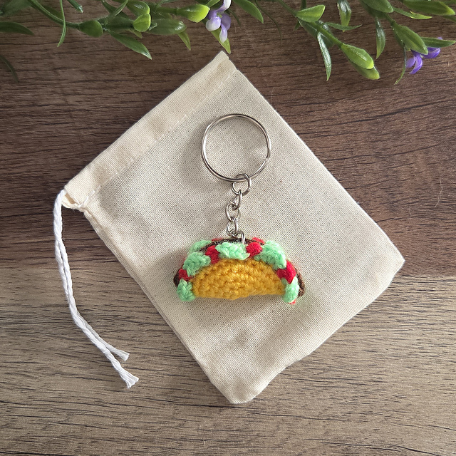 Mini Taco Keychain