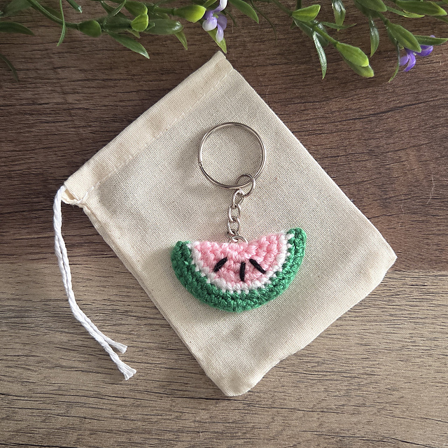 Mini Watermelon Keychain