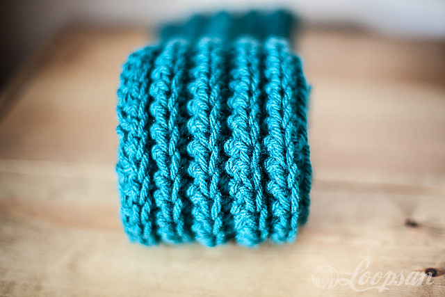 Fake Knit Infinity Scarf/Cowl