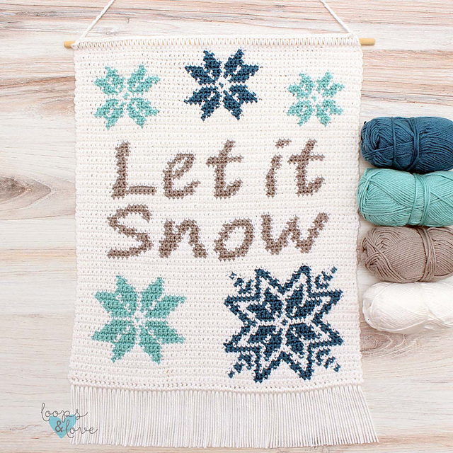 Let It Snow Wall Hanging