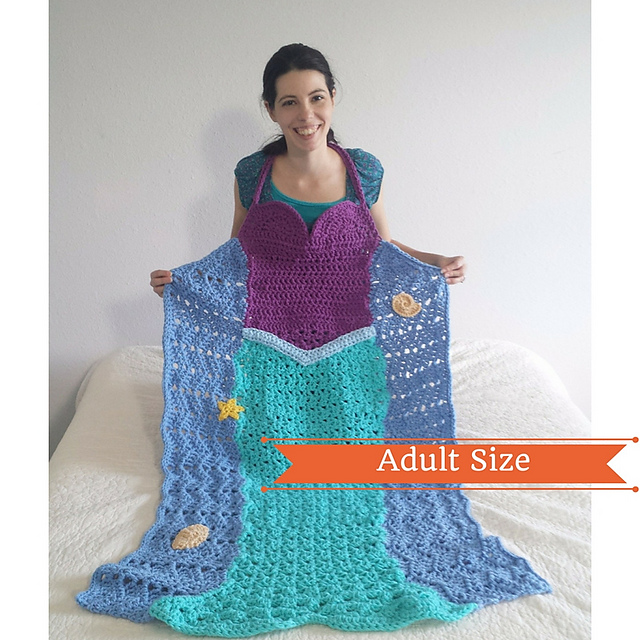 Adult Mermaid Princess Blanket