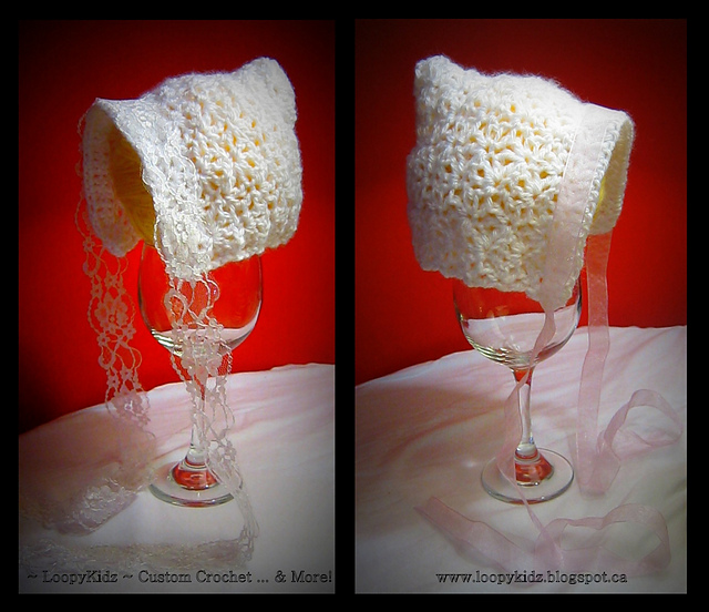Charlotte's Web Laced Bonnet NEWBORN