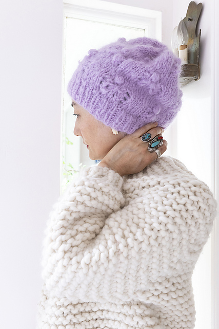 Mohair Bobble Beanie
