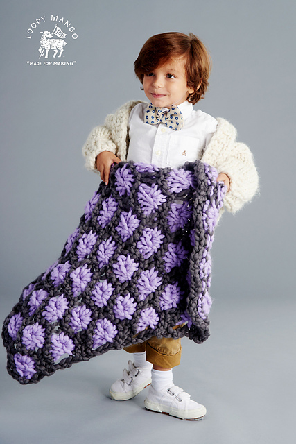 Aster Flower Baby Blanket