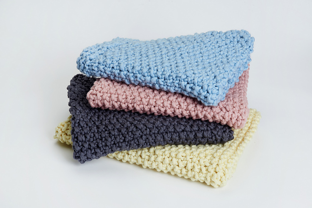 Moss Stitch Blanket