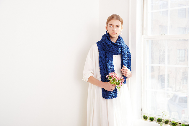 Moss Stitch Scarf