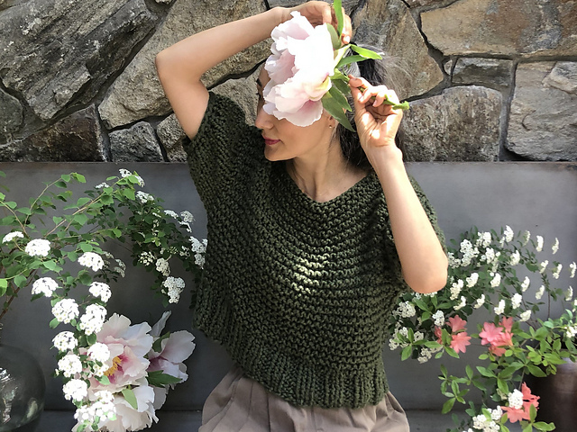 Puff Sleeve Top in Big Cotton