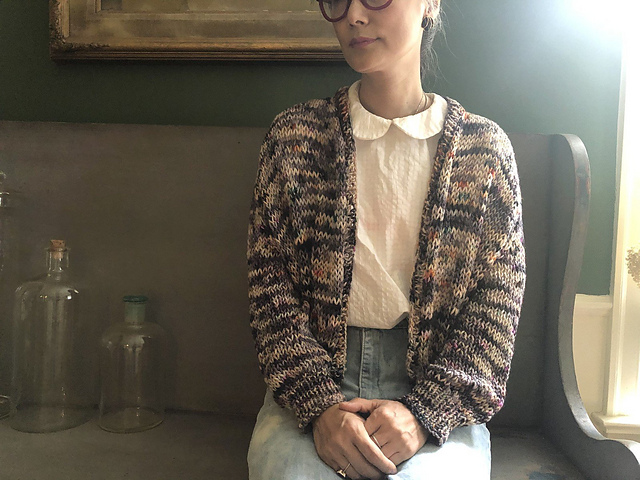 Rhinebeck Cardigan in Hedgehog Merino Aran