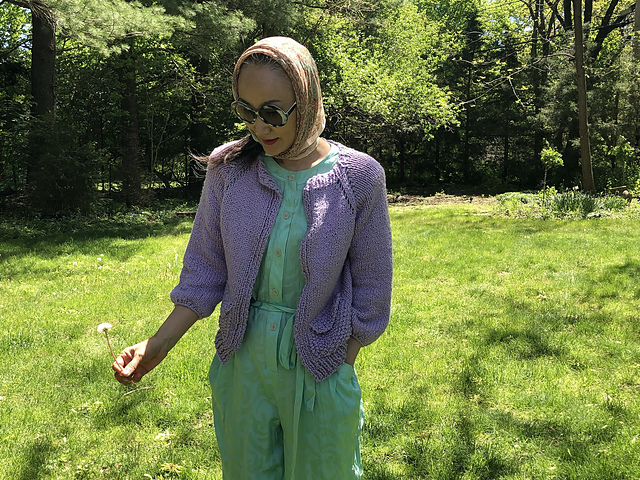 Top-Down Cardigan in Summer