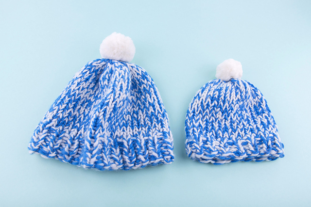 Mixed Pompom Hat