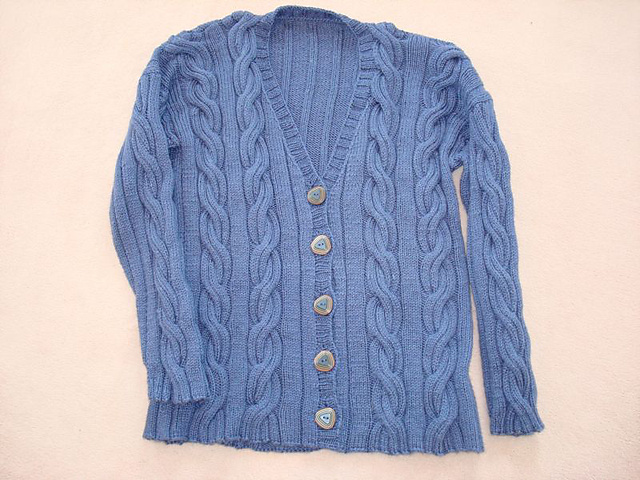 Cabled Cardigan