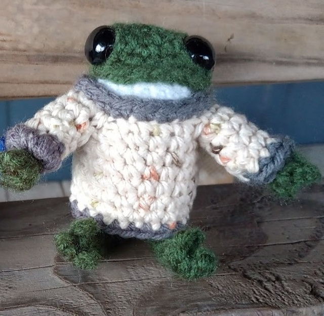 Litttle Frog in Sweater